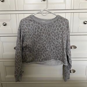cropped cheetah target top, size small, fits like a small/medium